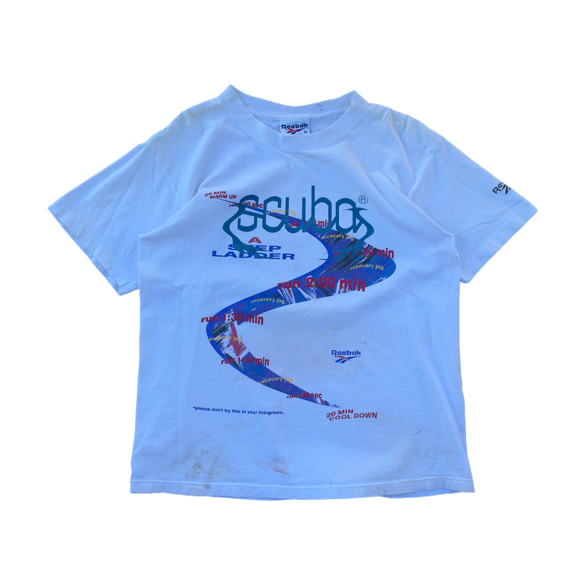 rare 1980 reebok racing tee