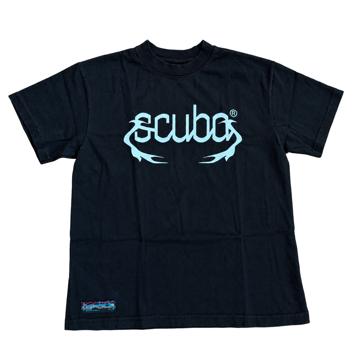 reversible baby tee black