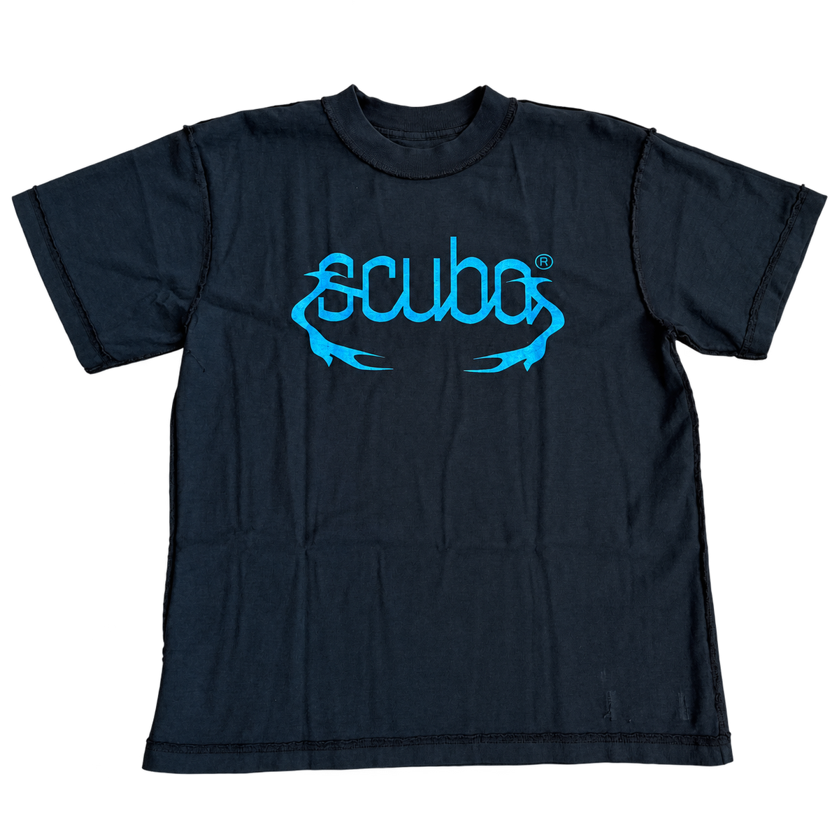 reversible baby tee black