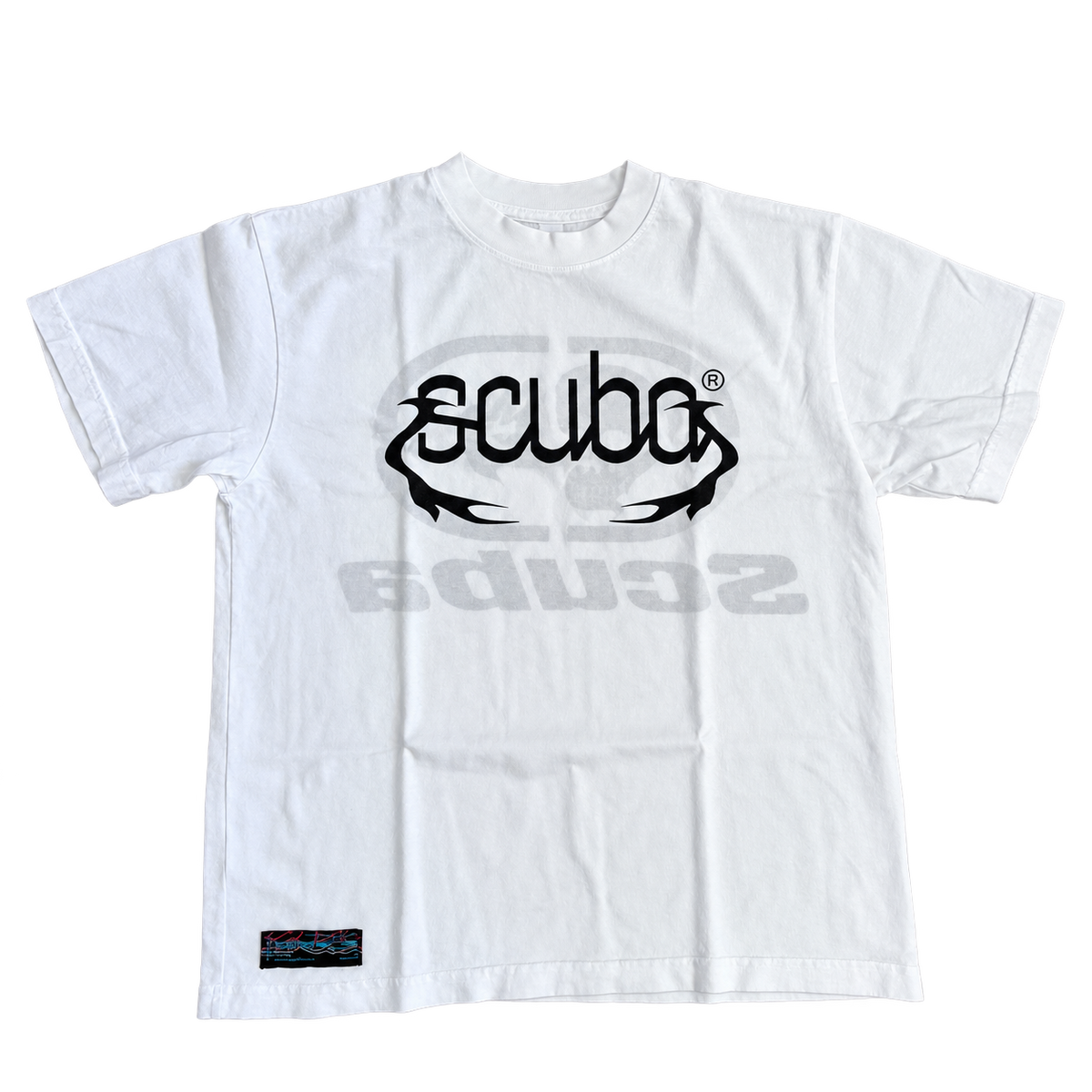 reversible baby tee white