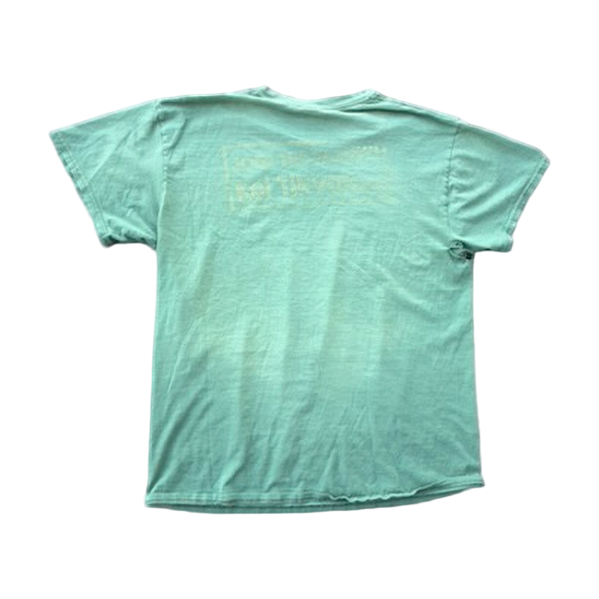 Back of thrashed Jewish tee